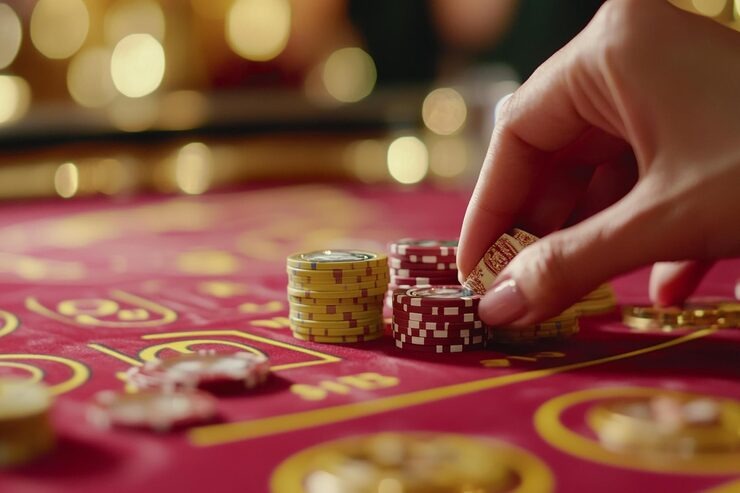 Live dealer studio with multiple camera angles